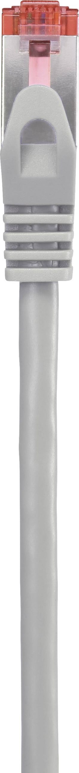 Renkforce RF-4724934 RJ45 Netwerkkabel, patchkabel CAT 6 S/FTP 2.00 m Grijs Snagless, Vergulde steekcontacten, Vlambeste