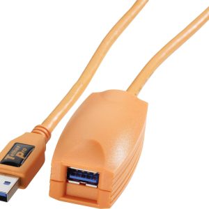 Tether Tools CU3017 USB-kabel USB 3.2 Gen1 USB-A stekker, USB-A bus 5.00 m Oranje