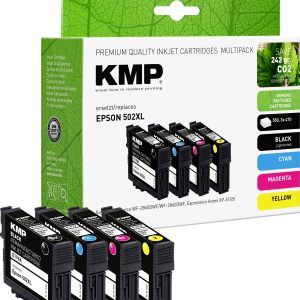 KMP Inktcartridge vervangt Epson 502XL, T02W6, T02W1, T02W2, T02W3, T02W4 Compatibel Combipack Zwart, Cyaan, Magenta, Ge KMP Inktcartridge vervangt Epson 502XL, T02W6, T02W1, T02W2, T02W3, T02W4 Compatibel Combipack Zwart, Cyaan, Magenta, Ge