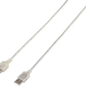 Renkforce RF-4737362 USB-kabel USB 2.0 USB-A stekker 1.80 m Doorzichtig