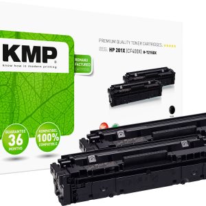 KMP Toner vervangt HP HP 201X (CF400X) Compatibel 2-pack Zwart 2800 bladzijden H-T215DX 2536,3021 KMP Toner vervangt HP HP 201X (CF400X) Compatibel 2-pack Zwart 2800 bladzijden H-T215DX 2536,3021