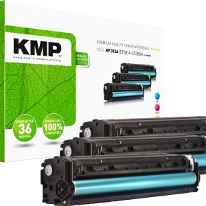 KMP Toner vervangt HP HP 312A (CF381A, CF383A, CF382A) Compatibel Combipack Cyaan, Magenta, Geel 2700 bladzijden H-T189C KMP Toner vervangt HP HP 312A (CF381A, CF383A, CF382A) Compatibel Combipack Cyaan, Magenta, Geel 2700 bladzijden H-T189C