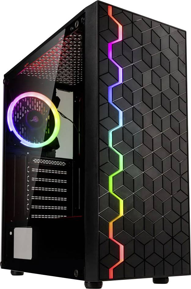 Kolink INSPIRE K8 Midi-tower Gaming-behuizing, Behuizing Zwart