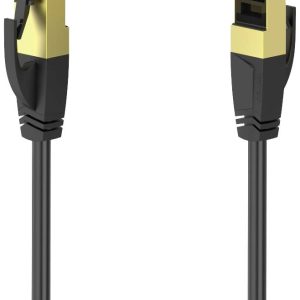 Hama 00200694 RJ45 Netwerkkabel, patchkabel CAT 8 S/FTP 5 m Zwart Vergulde steekcontacten 1 stuk(s) Hama 00200694 RJ45 Netwerkkabel, patchkabel CAT 8 S/FTP 5 m Zwart Vergulde steekcontacten 1 stuk(s)