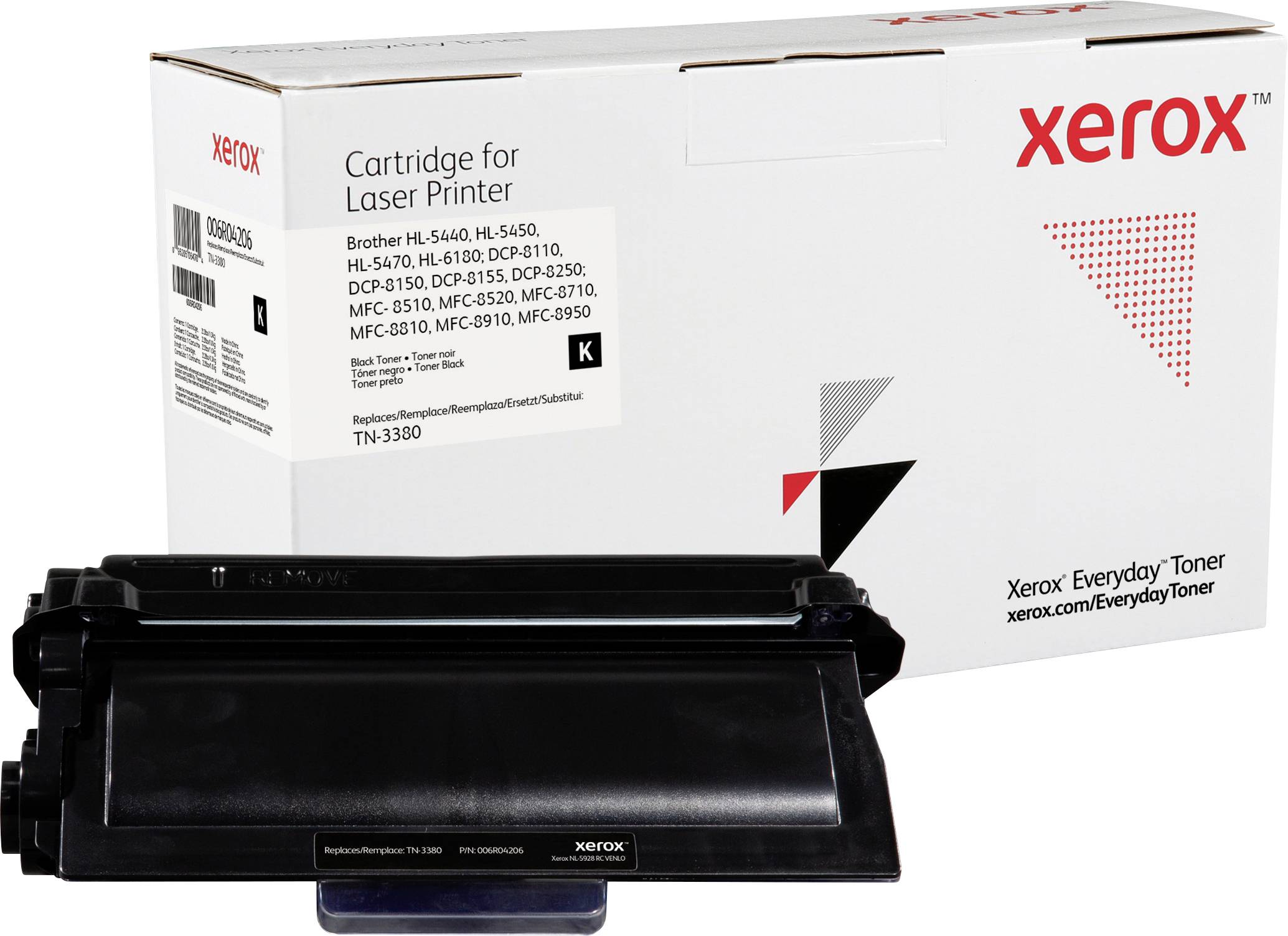 Xerox Toner vervangt Brother TN-3380 Compatibel Zwart 8000 bladzijden Everyday™ Toner 006R04206