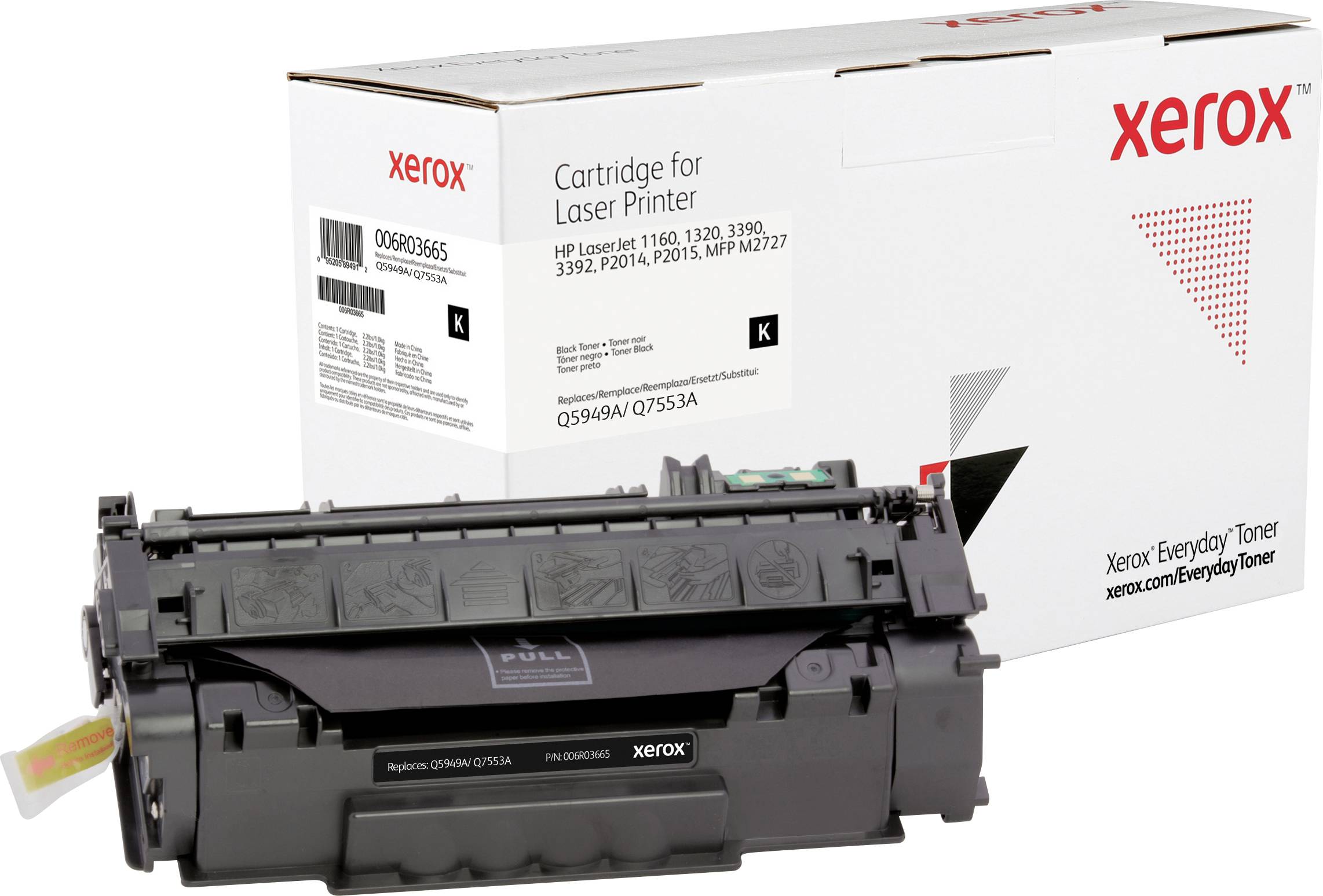 Xerox Toner vervangt HP 49A, 53A, Q5949A, Q7553A Compatibel Zwart 3000 bladzijden Everyday™ Toner 006R03665