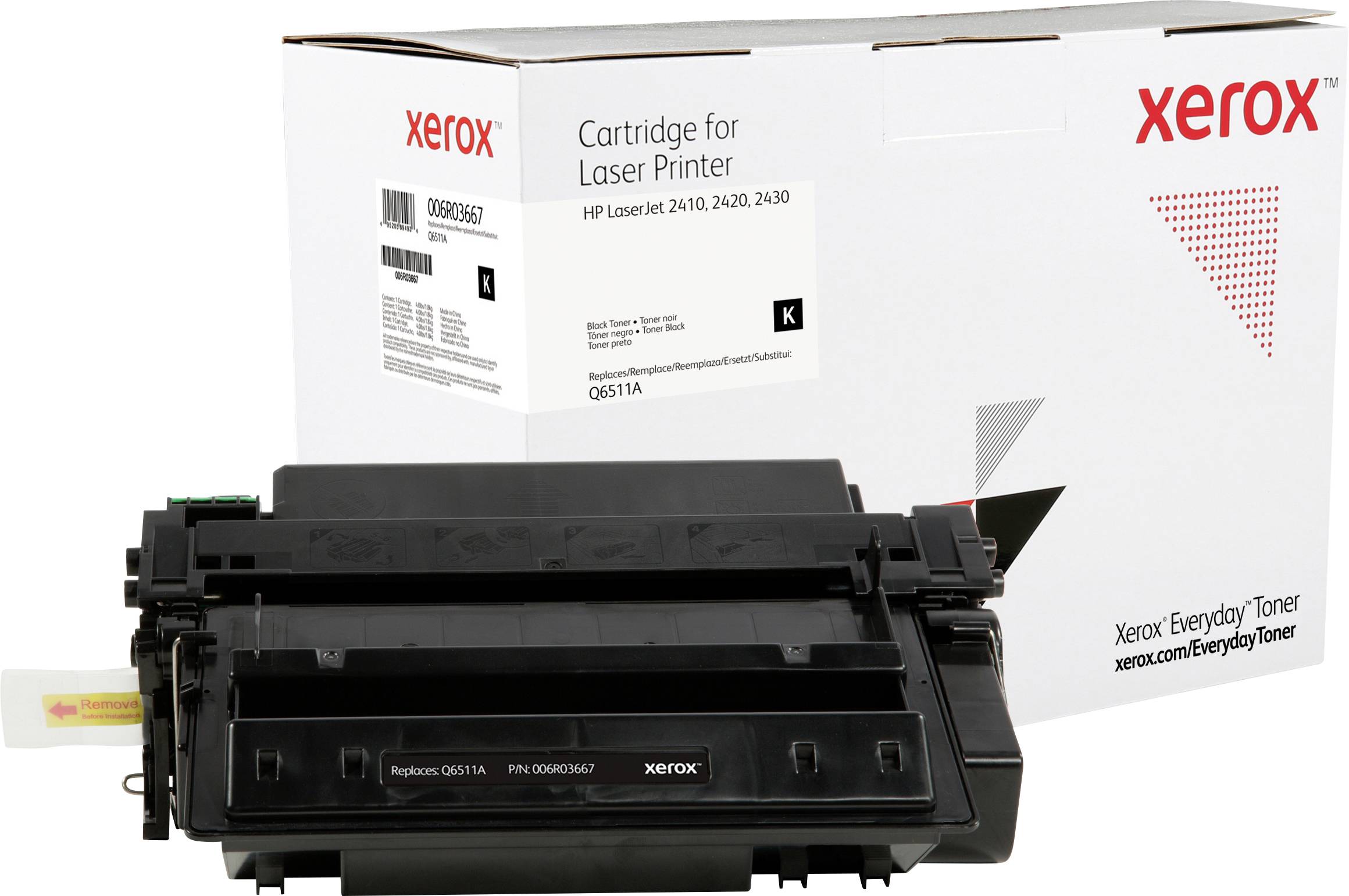 Xerox Toner vervangt Canon, HP, Troy 11A, Q6511A Compatibel Zwart 6000 bladzijden Everyday™ Toner 006 R 03667