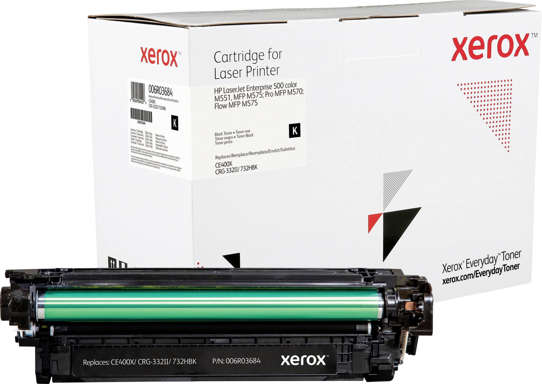 Xerox Toner vervangt HP 507X, CE400X Compatibel Zwart 11000 bladzijden Everyday™ Toner 006R03684