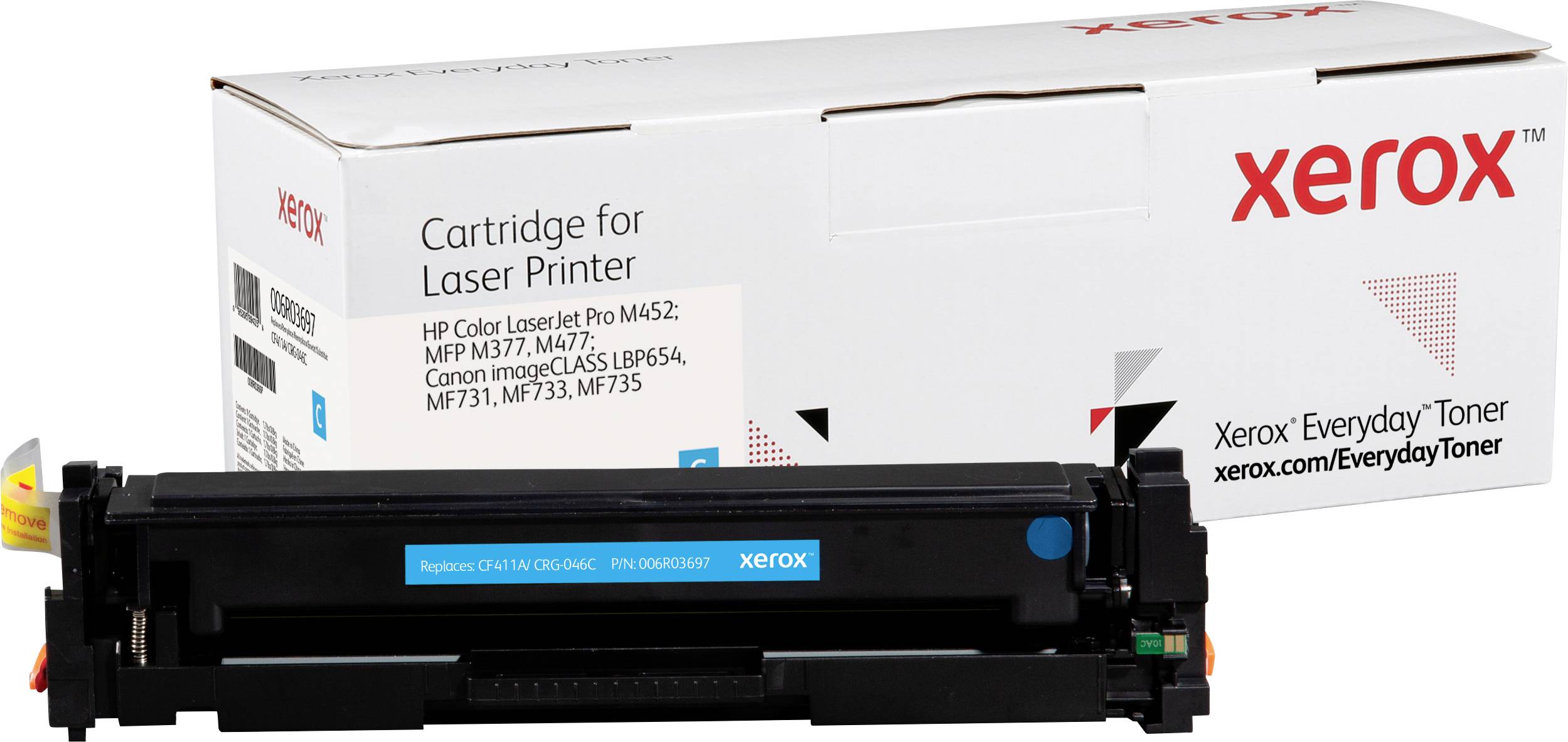Xerox Toner vervangt Canon, HP 410A, CF411A, CRG-046C Compatibel Cyaan 2300 bladzijden Everyday™ Toner 006R03697