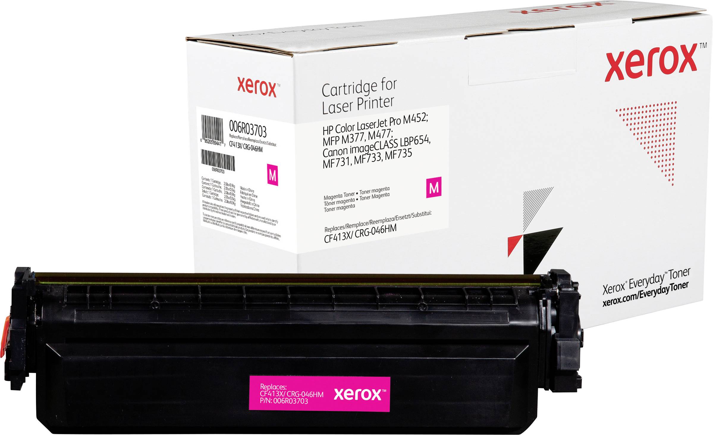 Xerox Toner vervangt HP, Canon 410X, CF413X, CRG-046HM Compatibel Magenta 5000 bladzijden Everyday™ Toner 006R03703
