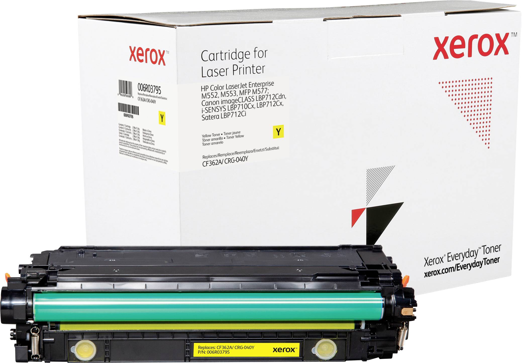 Xerox Toner vervangt Canon, HP 508A, CF362A, CRG-040Y Compatibel Geel 5000 bladzijden Everyday™ Toner 006R03795