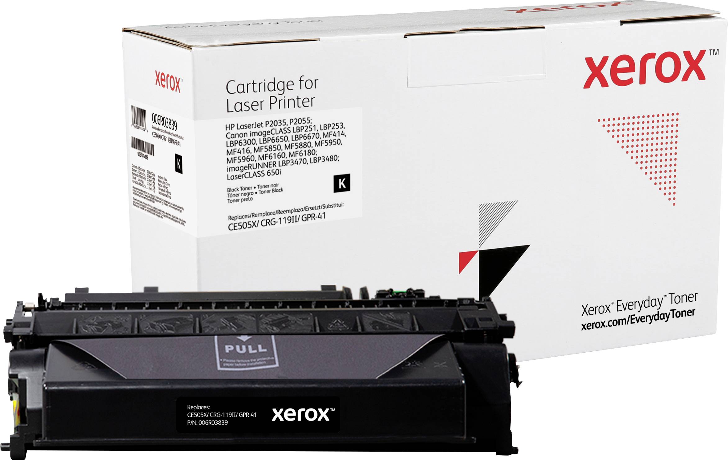 Xerox Toner vervangt Atos, Canon, HP, Troy, Wincor Nixdorf 05X, CE505X, CRG-119II Compatibel Zwart 6500 bladzijden Every