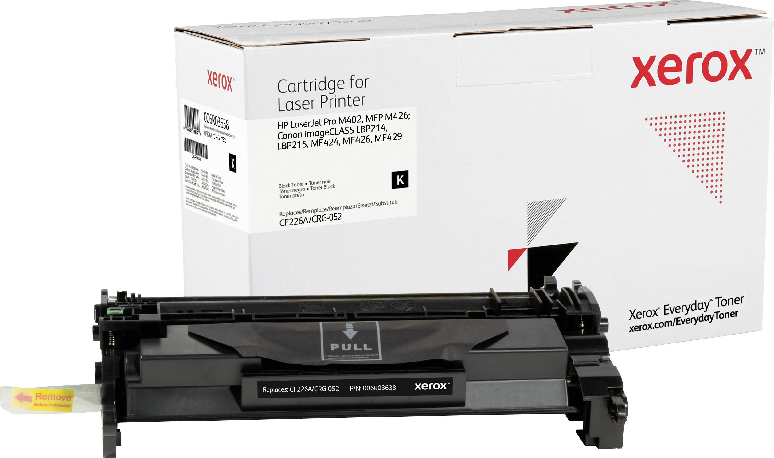 Xerox Toner vervangt Canon, HP, Troy 26A, CF226A, CRG-052 Compatibel Zwart 3100 bladzijden Everyday™ Toner 006R03638