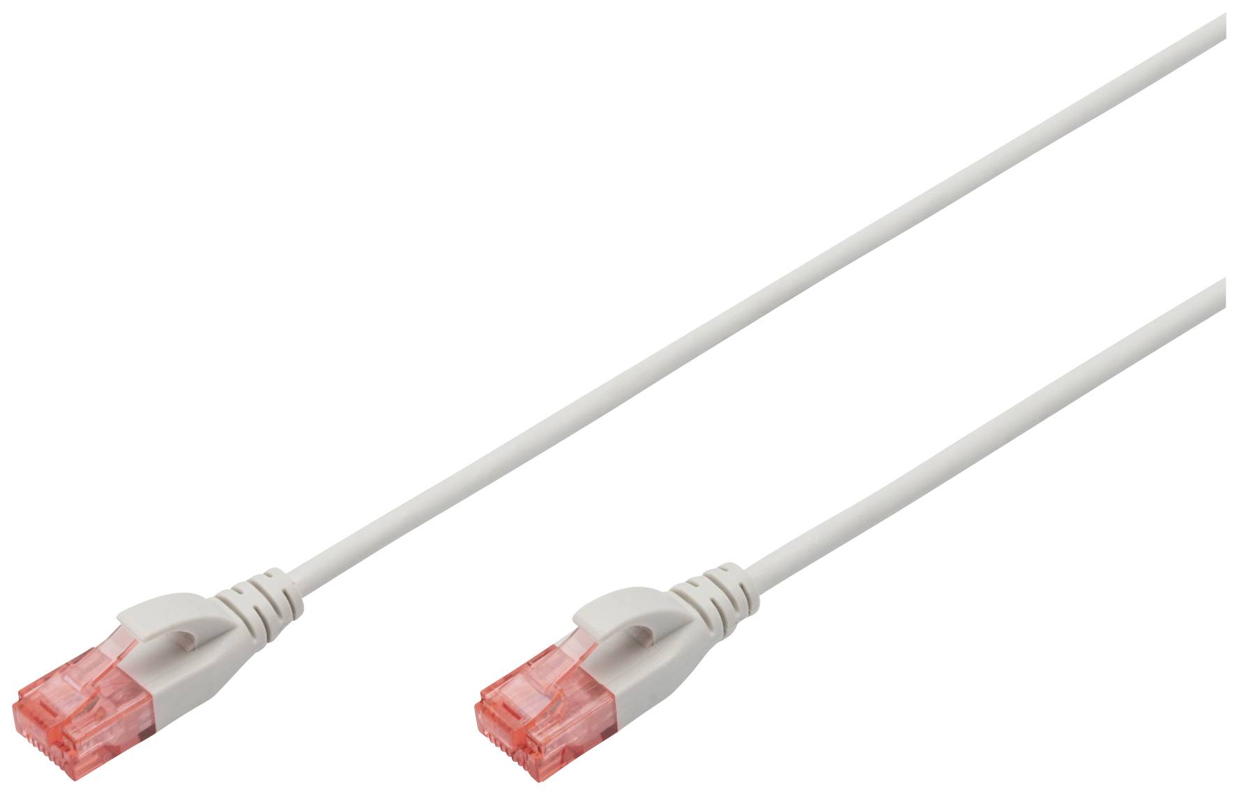 Digitus DK-1617-020S RJ45 Netwerkkabel, patchkabel CAT 6 U/UTP 2.00 m Grijs Halogeenvrij, Vlambestendig, Flexibel, Onafg