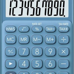 Casio SL-310UC-BU Zakrekenmachine Blauw Aantal displayposities: 10 werkt op zonne-energie, werkt op batterijen (b x h x