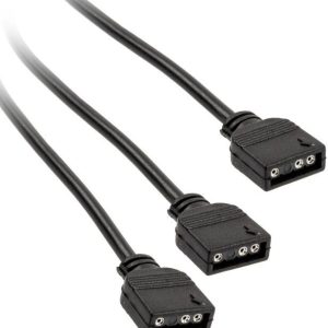 Y-kabel PC-ventilator [1x PC-ventilatorbus 3-polig – 2x PC-ventilatorbus 3-polig] 0.30 m Zwart Kolink