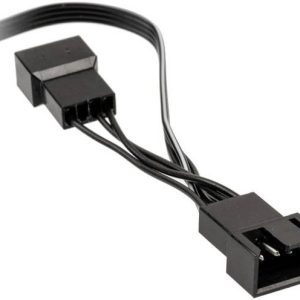 Y-kabel PC-ventilator [1x PC-ventilatorbus 4-polig – 2x PC-ventilatorbus 4-polig] 0.35 m Zwart Kolink