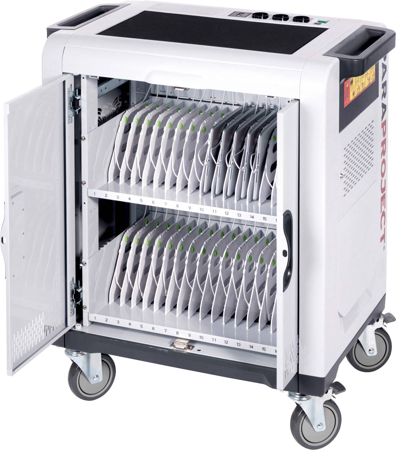 Parat PARAPROJECT® Trolley i32 PRO Laad- en managementsysteem Mobiel laadsysteem Tot 13,3 inch