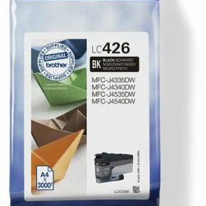 Brother Inktcartridge LC-426BK Origineel Zwart LC426BK Brother Inktcartridge LC-426BK Origineel Zwart LC426BK
