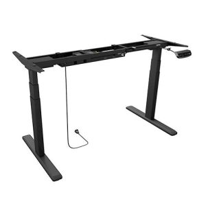 ICY BOX Zit-sta-bureauframe Elektrisch in hoogte verstelbaar Hoogte: 62 tot 1.28 m (b x h x d) 170 x 66 x 30 cm IB-EW205