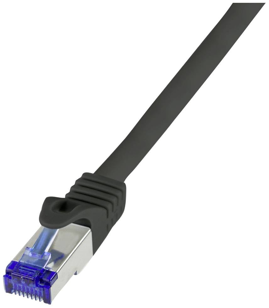 LogiLink C6A123S RJ45 USB-kabel CAT 6A S/FTP 30.00 m Zwart 1 stuk(s)