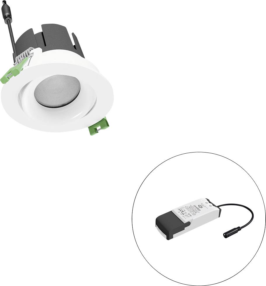 EVN F10RXXXM0627L55P F10RXXXM0627L55P LED-plafondspot