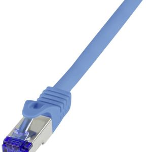 LogiLink C6A026S RJ45 USB-kabel CAT 6A S/FTP 0.50 m Blauw 1 stuk(s) LogiLink C6A026S RJ45 USB-kabel CAT 6A S/FTP 0.50 m Blauw 1 stuk(s)