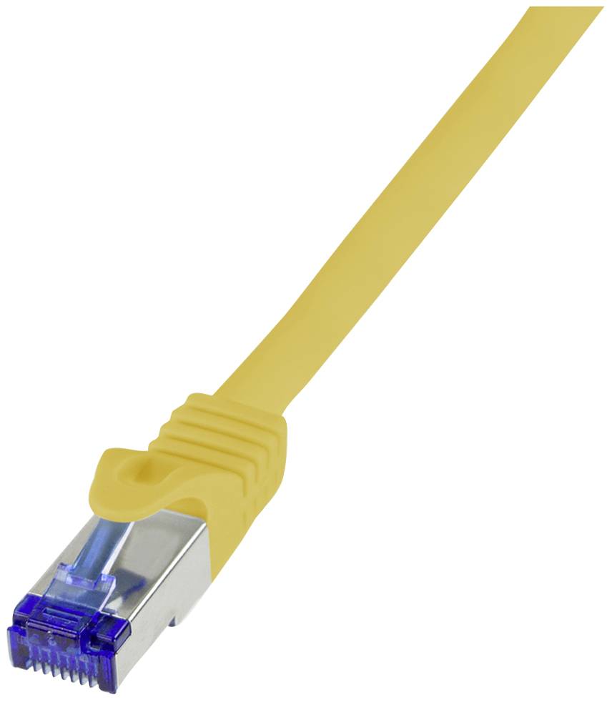 LogiLink C6A027S RJ45 USB-kabel CAT 6A S/FTP 0.50 m Geel 1 stuk(s)