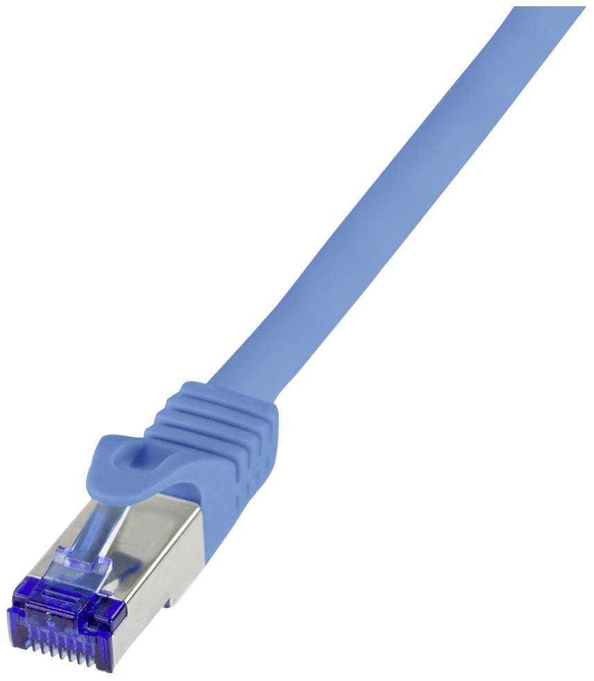 LogiLink C6A076S RJ45 USB-kabel CAT 6A S/FTP 5.00 m Blauw 1 stuk(s)