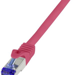 LogiLink C6A084S RJ45 USB-kabel CAT 6A S/FTP 7.50 m Rood 1 stuk(s)