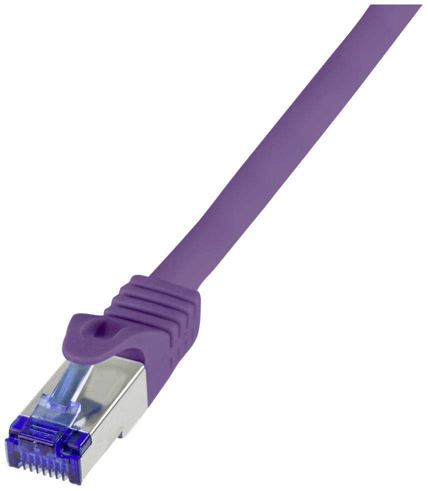 LogiLink C6A099S RJ45 CAT 6A S/FTP 10.00 m Violet 1 stuk(s)