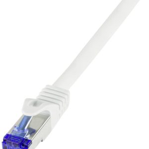 LogiLink C6A101S RJ45 USB-kabel CAT 6A S/FTP 15.00 m Wit 1 stuk(s)