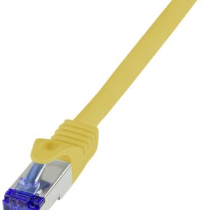LogiLink C6A067S RJ45 USB-kabel CAT 6A S/FTP 3.00 m Geel 1 stuk(s)