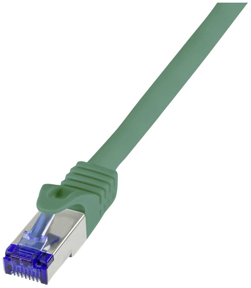 LogiLink C6A115S RJ45 USB-kabel CAT 6A S/FTP 20.00 m Groen 1 stuk(s)