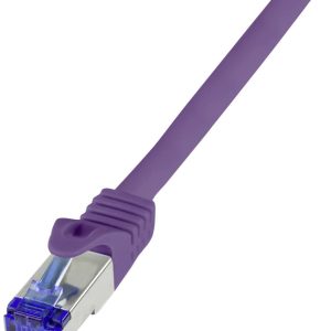 LogiLink C6A119S RJ45 USB-kabel CAT 6A S/FTP 20.00 m Violet 1 stuk(s) LogiLink C6A119S RJ45 USB-kabel CAT 6A S/FTP 20.00 m Violet 1 stuk(s)