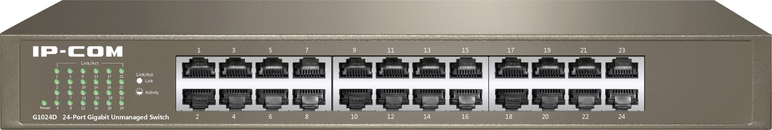 IP-COM Networks G1024D v7.0 G1024D v7.0 Netwerk switch 24 poorten 10 / 100 / 1000 MBit/s