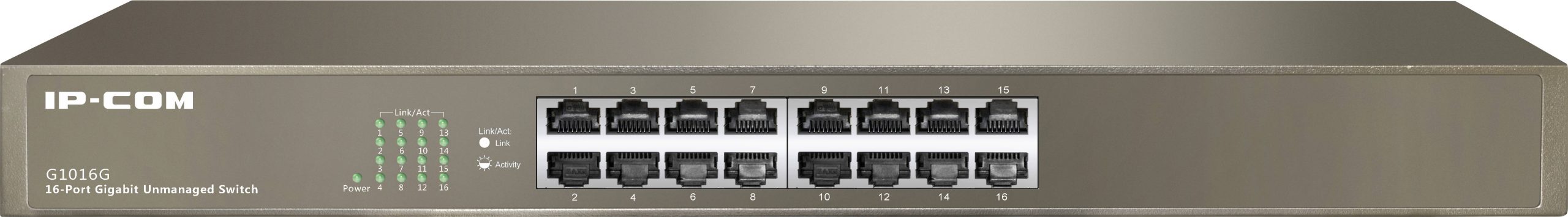 IP-COM Networks G1016G G1016G Netwerk switch 16 poorten 10 / 100 / 1000 MBit/s