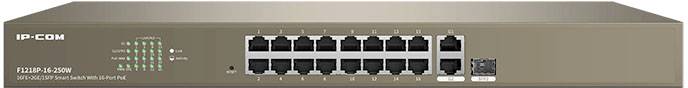 IP-COM Networks F1218P-16-250WV3.0 F1218P-16-250WV3.0 Netwerk switch 16 poorten 10 / 100 MBit/s PoE-functie