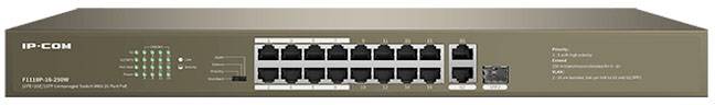 IP-COM Networks F1118P-16-250W F1118P-16-250W Netwerk switch 16 poorten 10 / 100 MBit/s PoE-functie