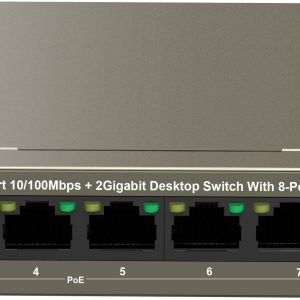 Tenda TEF1110P-8-102W TEF1110P-8-102W Netwerk switch 8 + 2 poorten 10 / 100 MBit/s PoE-functie Tenda TEF1110P-8-102W TEF1110P-8-102W Netwerk switch 8 + 2 poorten 10 / 100 MBit/s PoE-functie