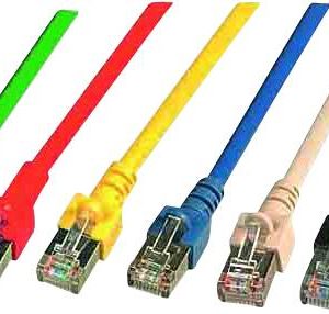 HELU 806253 RJ45 Netwerkkabel, patchkabel CAT 6 S/FTP 0.25 m Grijs Afgeschermd, Halogeenvrij 10 stuk(s)