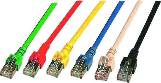 HELU 803007 RJ45 CAT 6 S/FTP 0.50 m Groen Afgeschermd, Halogeenvrij 10 stuk(s)
