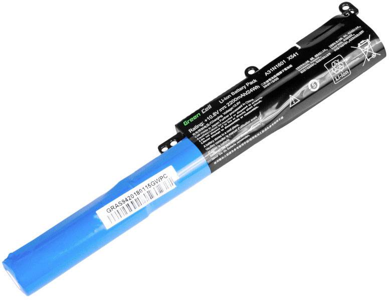 Green Cell A31N1601 A31LP4Q AS94 Laptopaccu 10.8 V 2200 mAh Asus