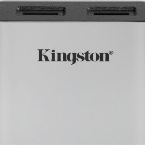 Kingston KINGSTON Externe geheugenkaartlezer / hub USB-A 3.2 Gen 1 Zilver-zwart Kingston KINGSTON Externe geheugenkaartlezer / hub USB-A 3.2 Gen 1 Zilver-zwart