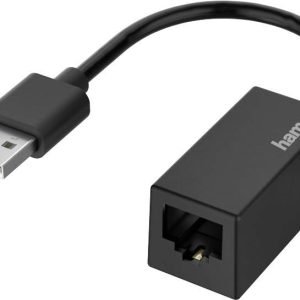 Hama Hama – Netzwerkadapter – USB2.0 – 10/100 Ethernet x 1 – Schwarz (00200324) Netwerkadapter 10 / 100 MBit/s LAN (10/1 Hama Hama – Netzwerkadapter – USB2.0 – 10/100 Ethernet x 1 – Schwarz (00200324) Netwerkadapter 10 / 100 MBit/s LAN (10/1