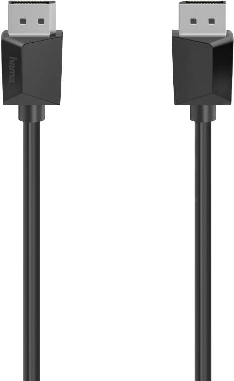Hama 00200697 DisplayPort-kabel DisplayPort Aansluitkabel DisplayPort-stekker, DisplayPort-stekker 3.00 m Zwart