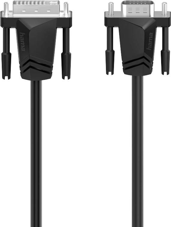 Hama 00200714 DVI-kabel DVI / VGA Adapterkabel DVI-I 18+5-polige stekker, VGA-stekker 15-polig 1.50 m Zwart