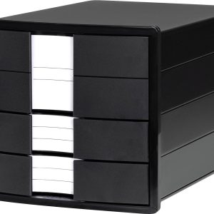 HAN IMPULS 1017-13 Ladebox Zwart DIN A4, DIN C4 Aantal lades: 3