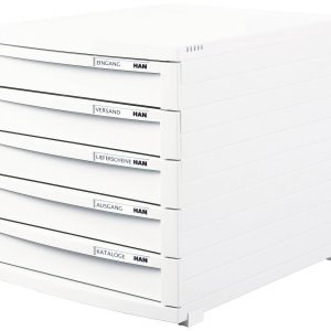HAN CONTUR 1505-12 Ladebox Wit DIN A4, DIN B4, DIN C4 Aantal lades: 5 HAN CONTUR 1505-12 Ladebox Wit DIN A4, DIN B4, DIN C4 Aantal lades: 5