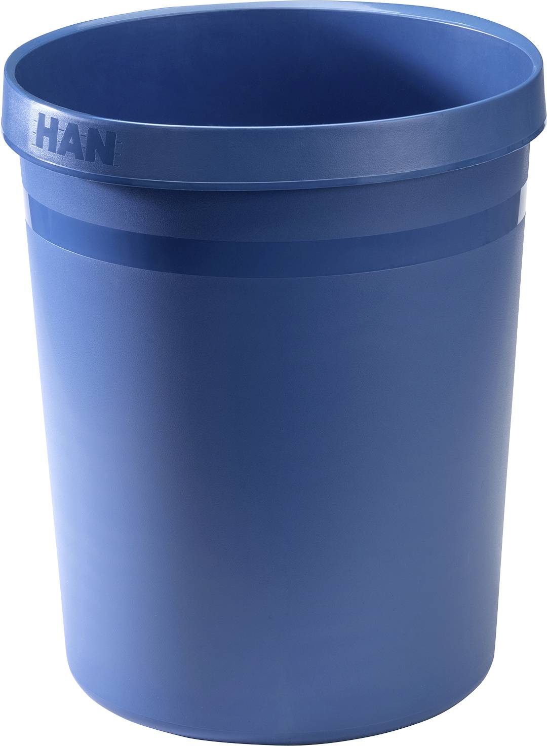 HAN GRIP KARMA 18198-16 Prullenbak 18 l (Ø x h) 31.2 cm x 35 cm Kringloop kunststof Eco-blauw 1 stuk(s)
